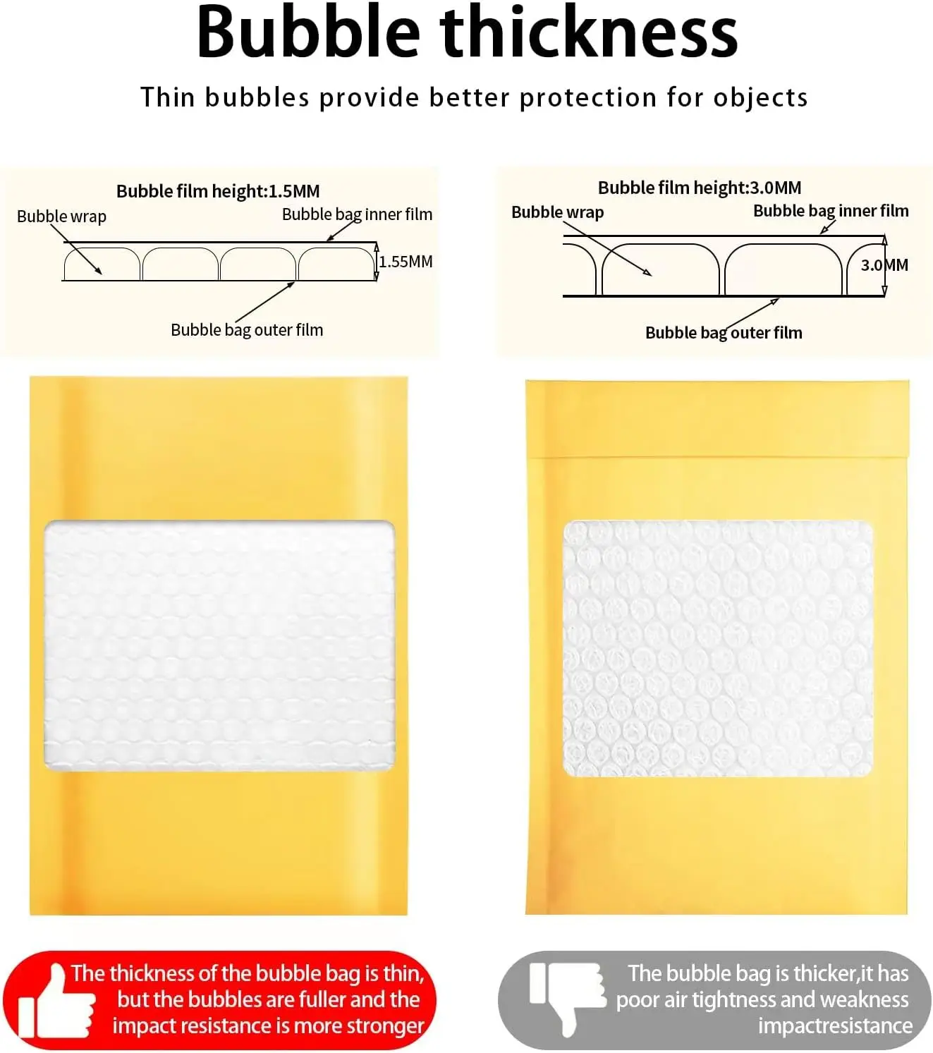 100 Uds. Sobre de burbujas, pa - Letter Envelope Kraft reseña y precio