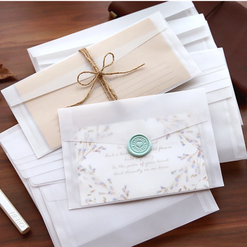 Sobre translúcido de papel de  - Letter Envelope Kraft reseña y precio