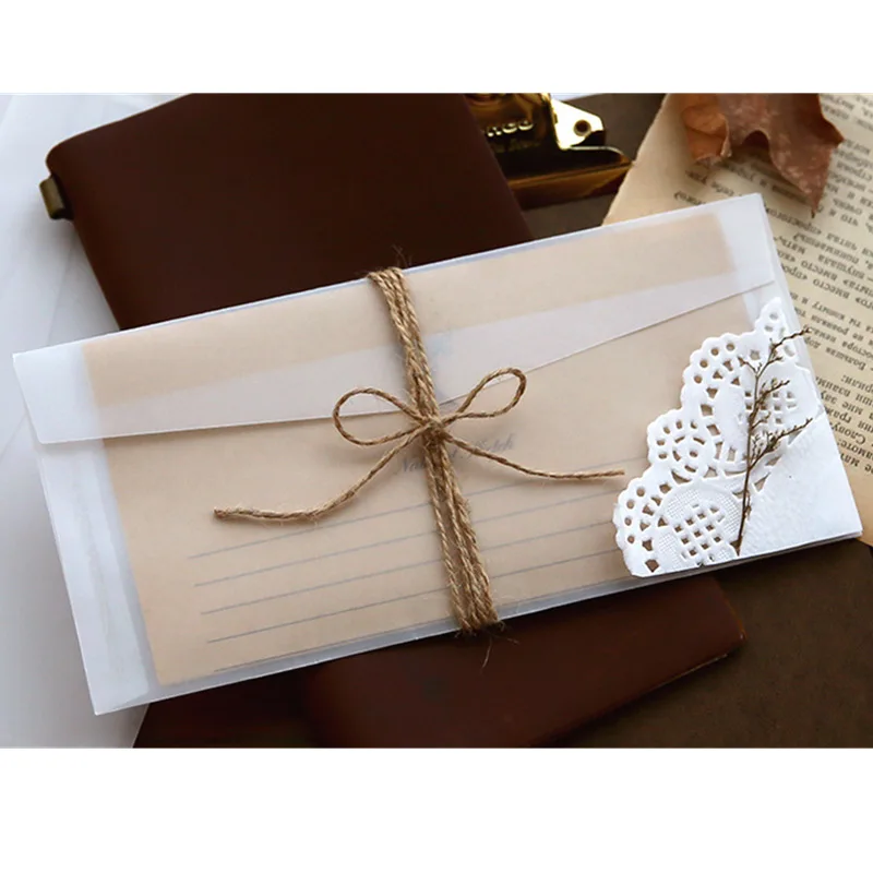 Sobre translúcido de papel de  - Letter Envelope Kraft reseña y precio